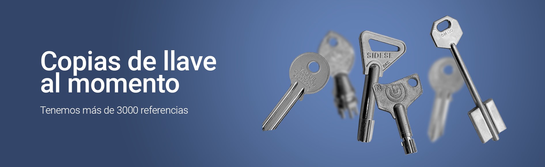 Copias de llaves al momento